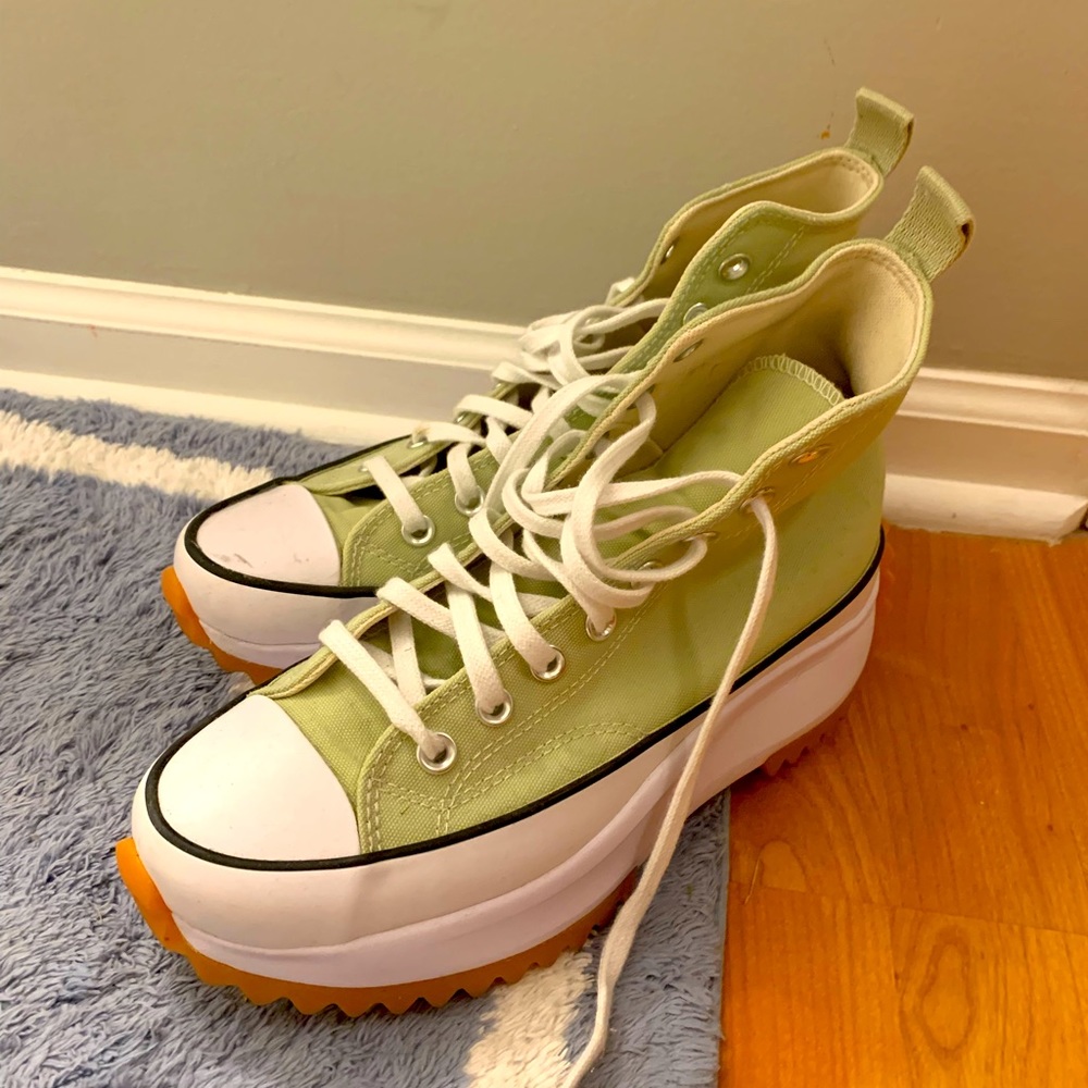 Green Converse Run Star Hike size 8